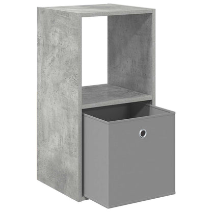 Nachtkastje met lade Beton Grijs 35 x 32 x 68,5 cm Bewerkt hout