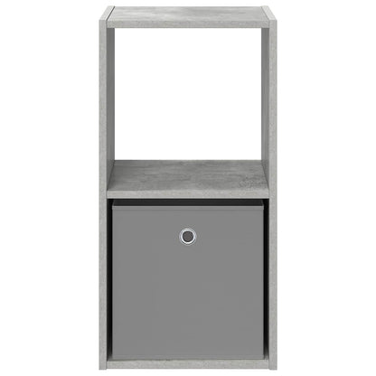 Nachtkastje met lade Beton Grijs 35 x 32 x 68,5 cm Bewerkt hout