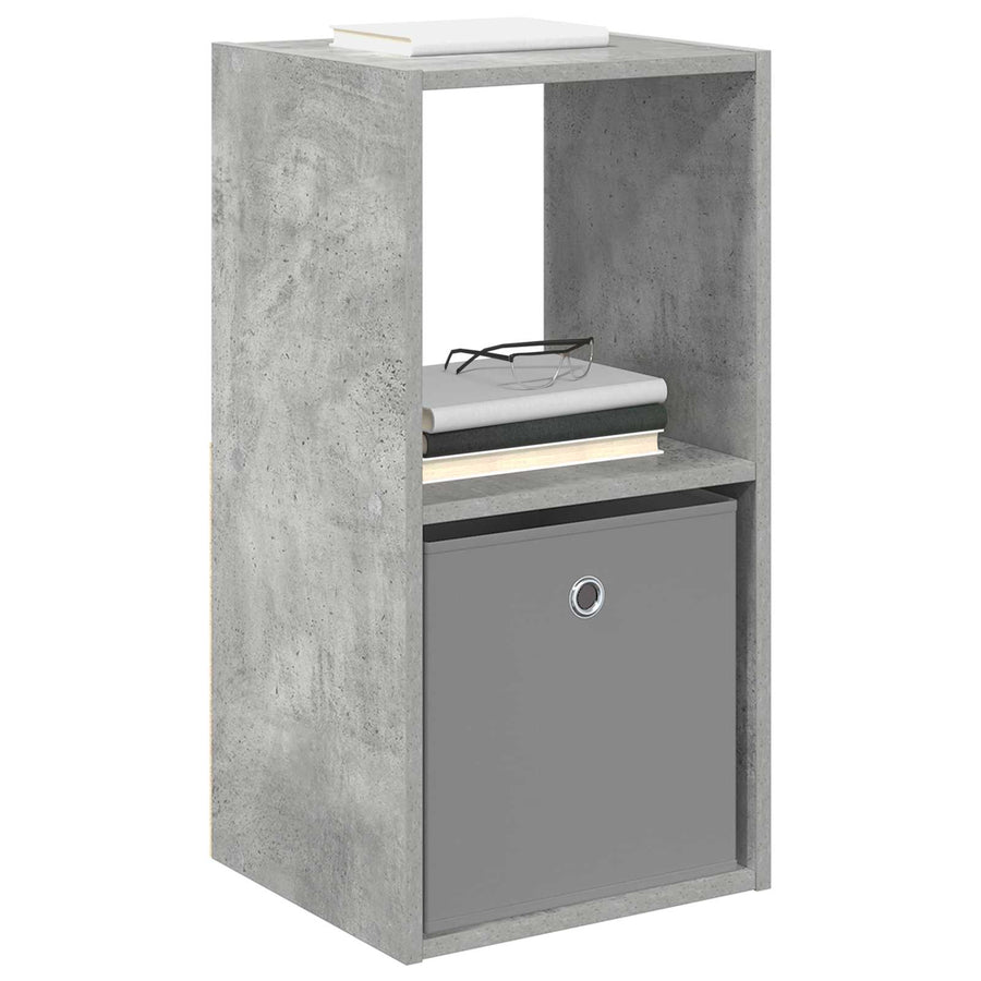 Nachtkastje 2 pcs Beton Grijs 35 x 32 x 68,5 cm Bewerkt hout