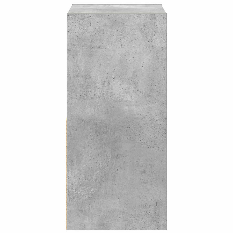 Nachtkastje 2 pcs Beton Grijs 35 x 32 x 68,5 cm Bewerkt hout