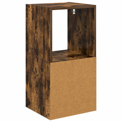 Nachtkastje Gerookt eiken 35 x 32 x 68,5 cm Bewerkt hout