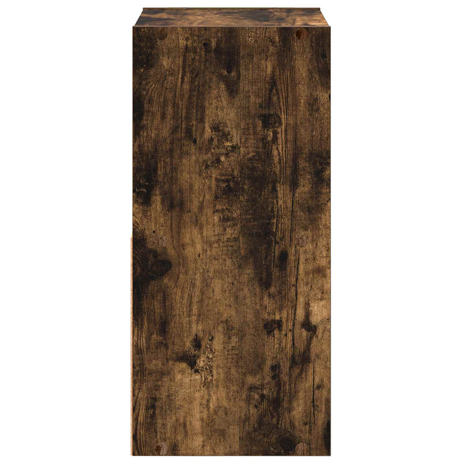 Nachtkastje Gerookt eiken 35 x 32 x 68,5 cm Bewerkt hout