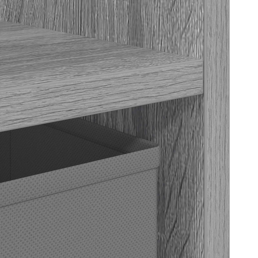Nachtkastje 2 pcs Grijs Sonoma 35 x 32 x 68,5 cm Bewerkt hout