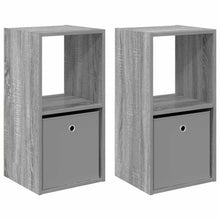 Nachtkastje 2 pcs Grijs Sonoma 35 x 32 x 68,5 cm Bewerkt hout