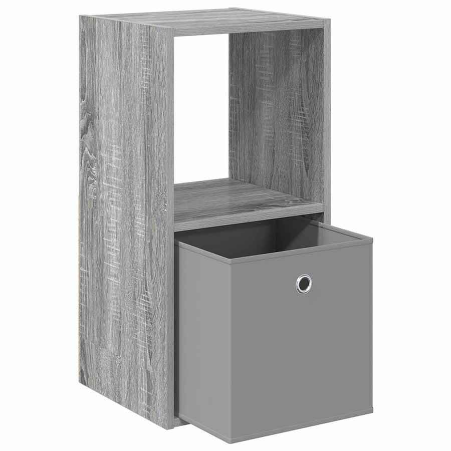 Nachtkastje 2 pcs Grijs Sonoma 35 x 32 x 68,5 cm Bewerkt hout