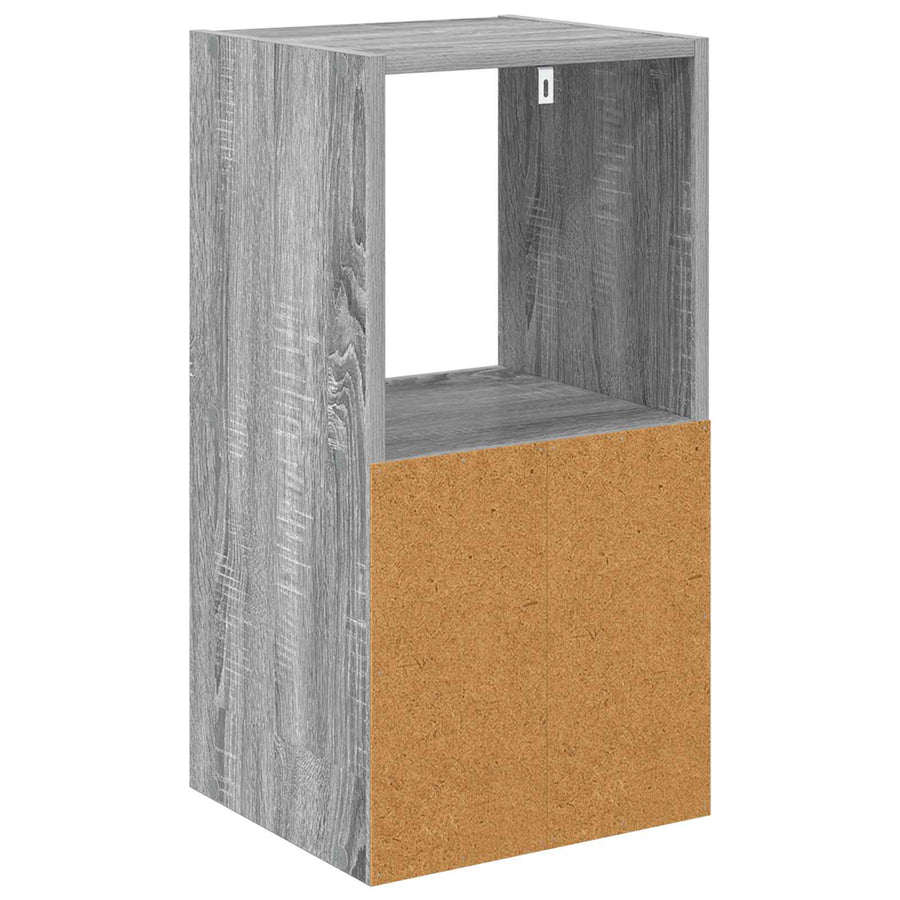 Nachtkastje 2 pcs Grijs Sonoma 35 x 32 x 68,5 cm Bewerkt hout