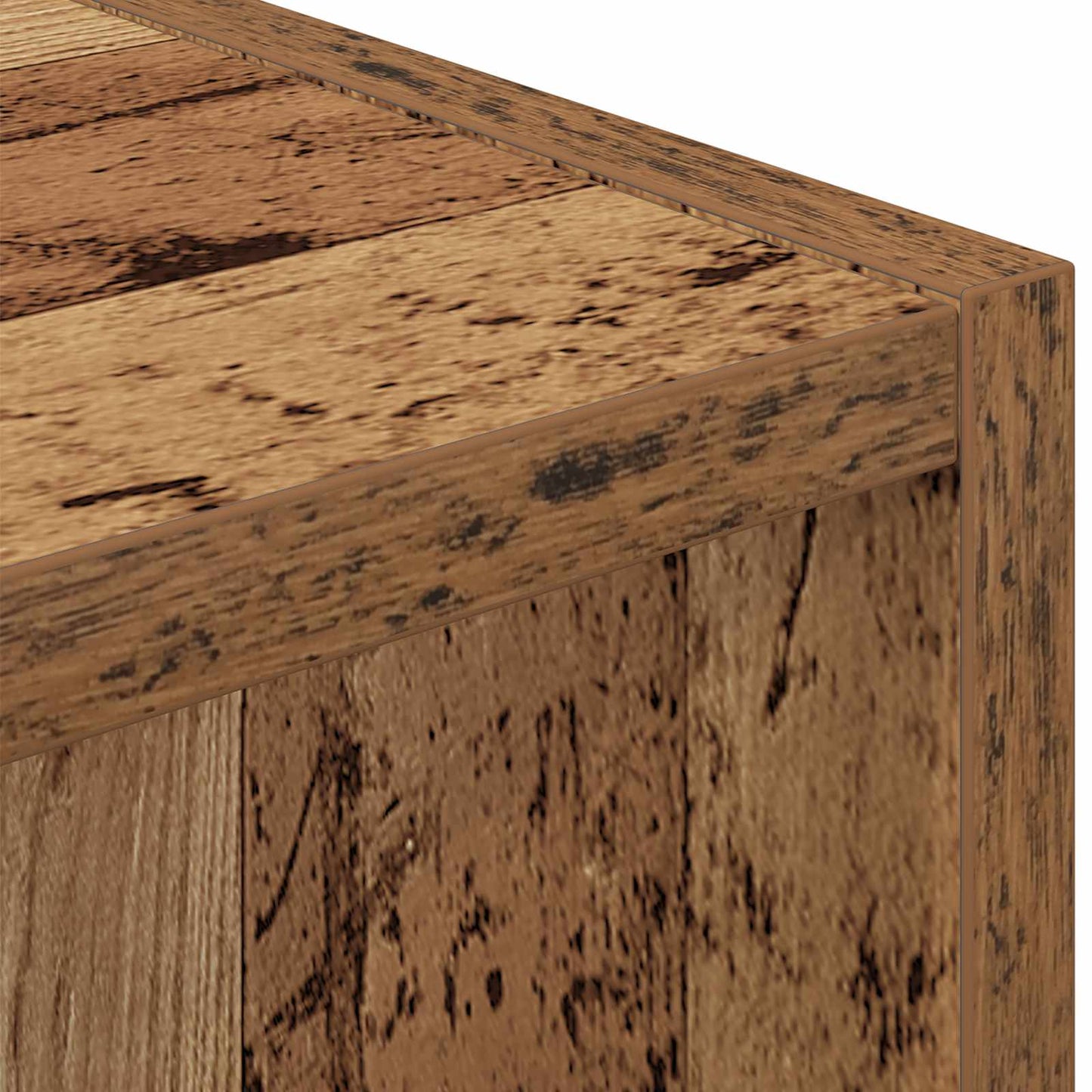 Nachtkastje met lade Oudhout 35 x 32 x 68,5 cm Bewerkt hout
