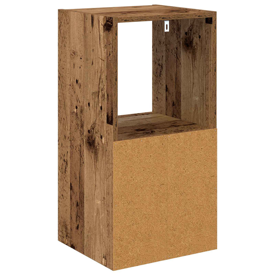Nachtkastje met lade Oudhout 35 x 32 x 68,5 cm Bewerkt hout