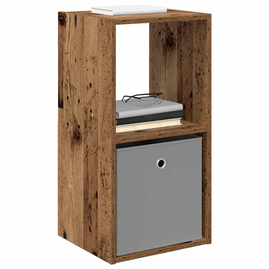 Nachtkastje met lade Oudhout 35 x 32 x 68,5 cm Bewerkt hout
