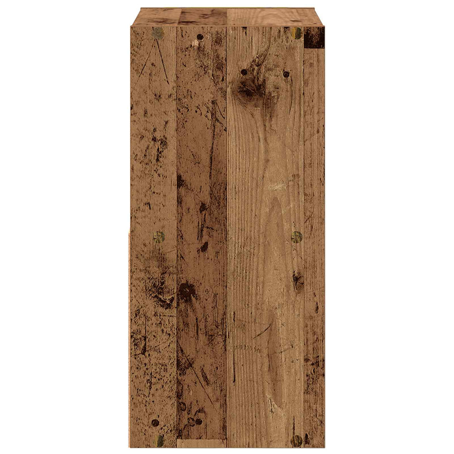 Nachtkastje met lade Oudhout 35 x 32 x 68,5 cm Bewerkt hout