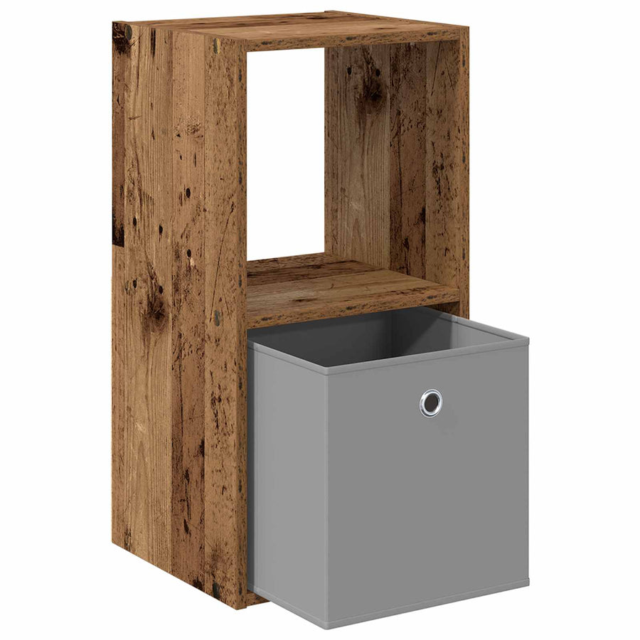 Nachtkastje 2 pcs Oudhout 35 x 32 x 68,5 cm Bewerkt hout