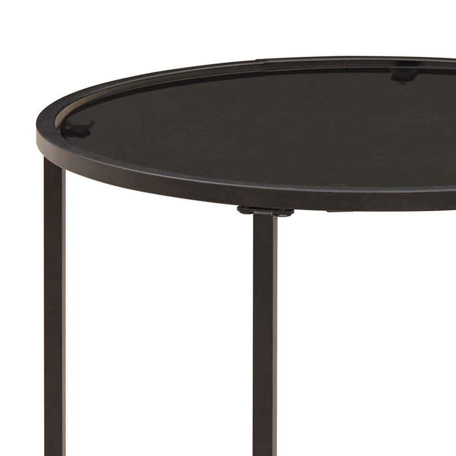 Koffietafel Set 2 pcs 55 x 55 x 45 cm staal