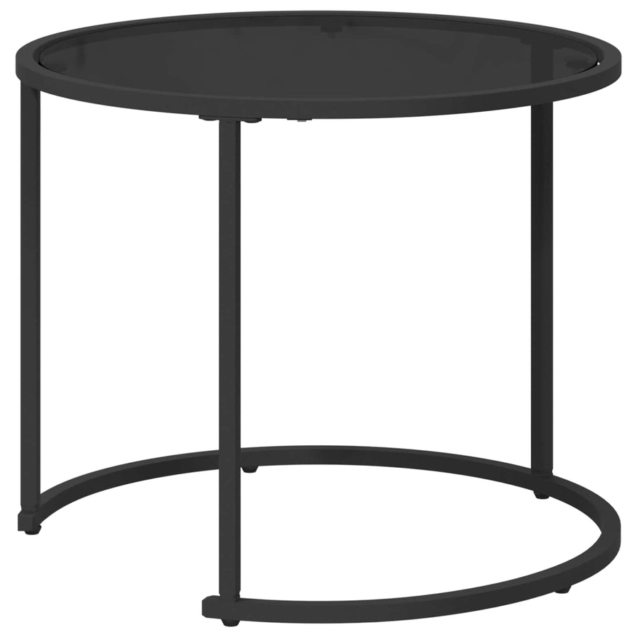 Koffietafel Set 2 pcs 55 x 55 x 45 cm staal