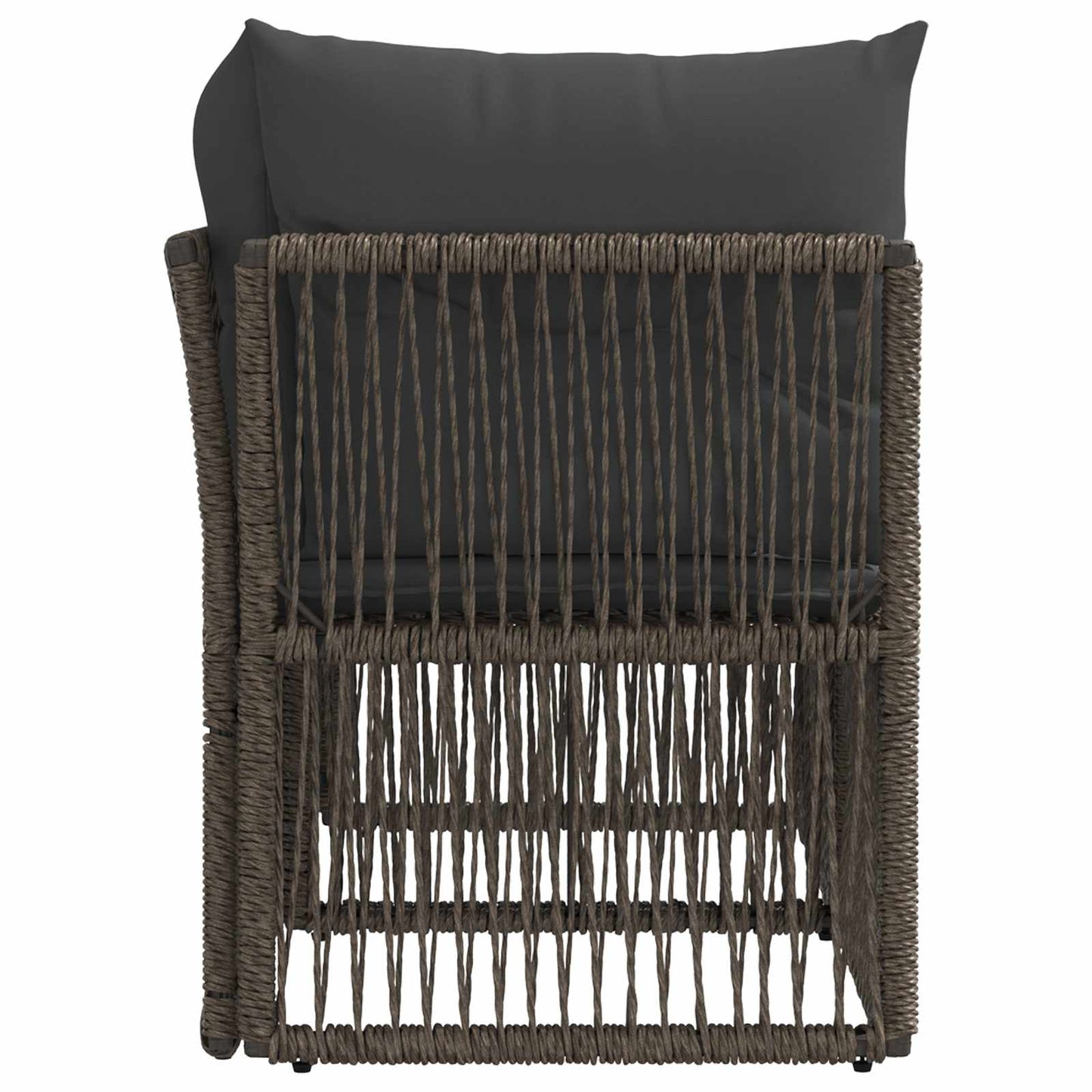Tuinbank 2-Aantal zitplaatsen Grijs poly rattan