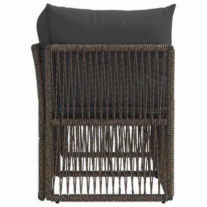 Tuinbank 2-Aantal zitplaatsen Grijs poly rattan