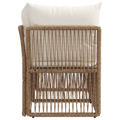 Tuinbank 2-Aantal zitplaatsen Beige poly rattan