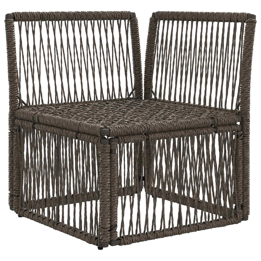 Hoeksofa eenheid Grijs poly rattan