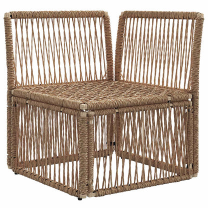 Hoeksofa eenheid Beige poly rattan