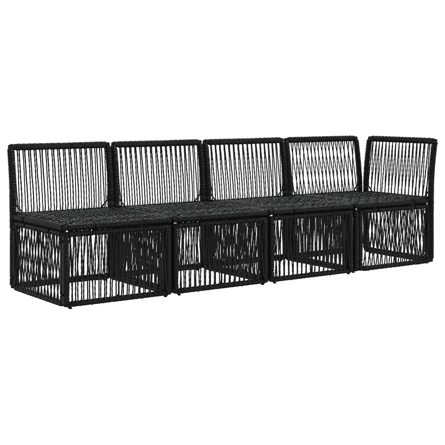 4-Zits Sofa met Linkerarm 4 pcs 4-Aantal zitplaatsen Zwart