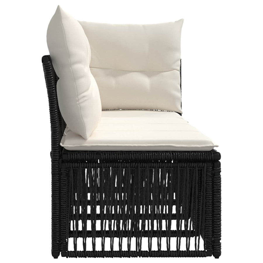 4-Zits Sofa met Linkerarm 4 pcs 4-Aantal zitplaatsen Zwart