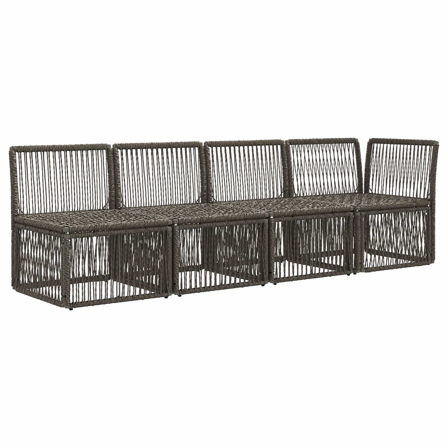 4-Zits Sofa met Linkerarm 4 pcs 4-Aantal zitplaatsen Grijs
