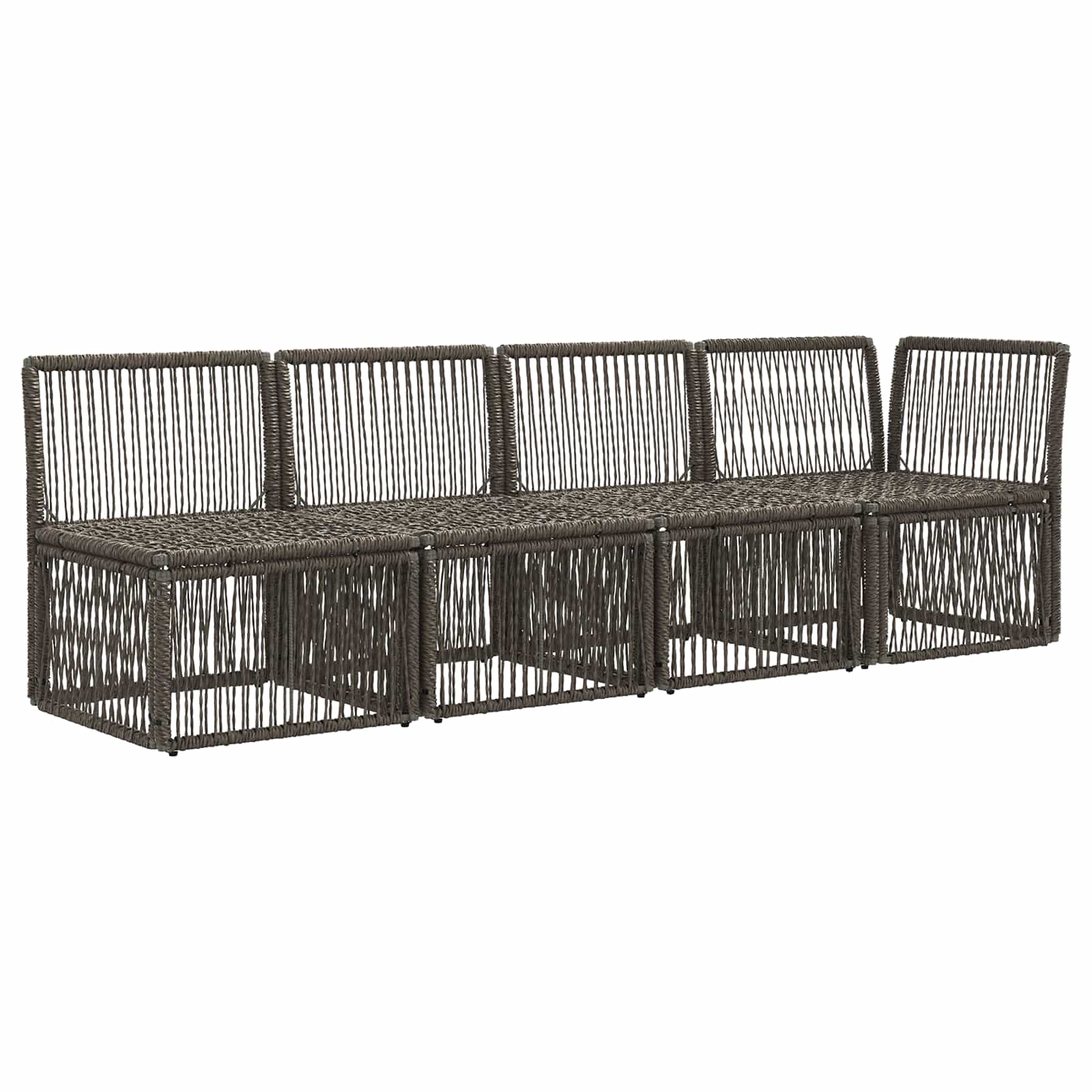 4-Zits Sofa met Linkerarm 4 pcs 4-Aantal zitplaatsen Grijs