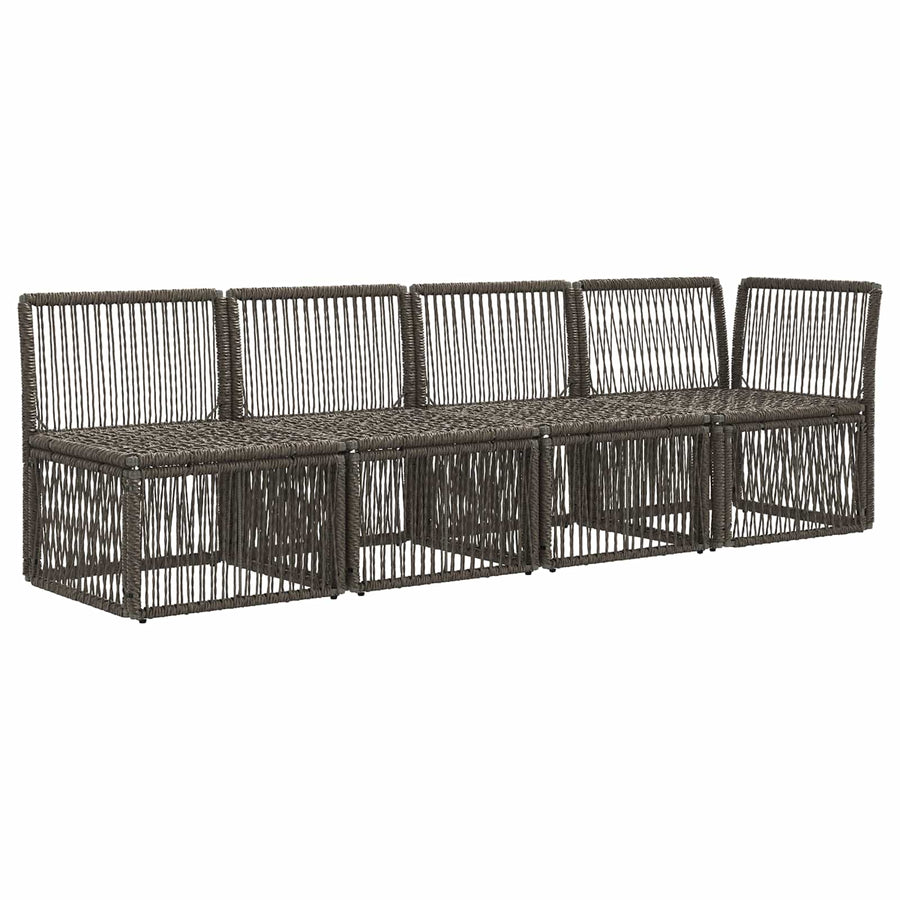 4-Zits Sofa met Linkerarm 4 pcs 4-Aantal zitplaatsen Grijs
