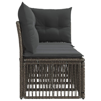 4-Zits Sofa met Linkerarm 4 pcs 4-Aantal zitplaatsen Grijs
