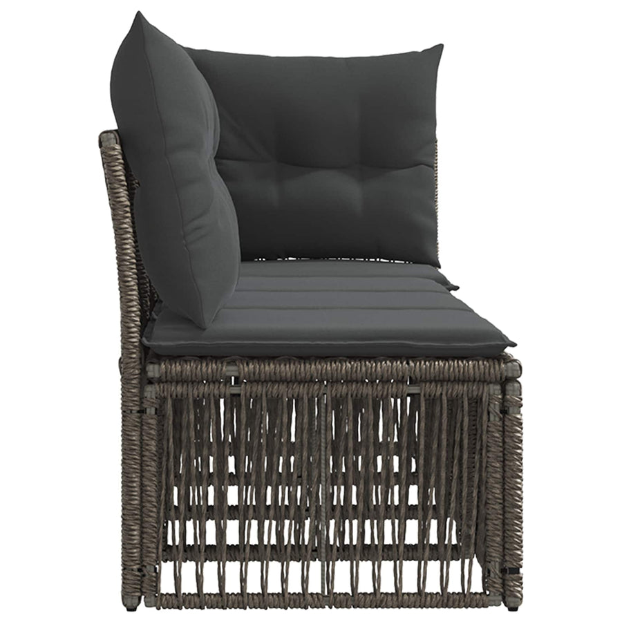 4-Zits Sofa met Linkerarm 4 pcs 4-Aantal zitplaatsen Grijs