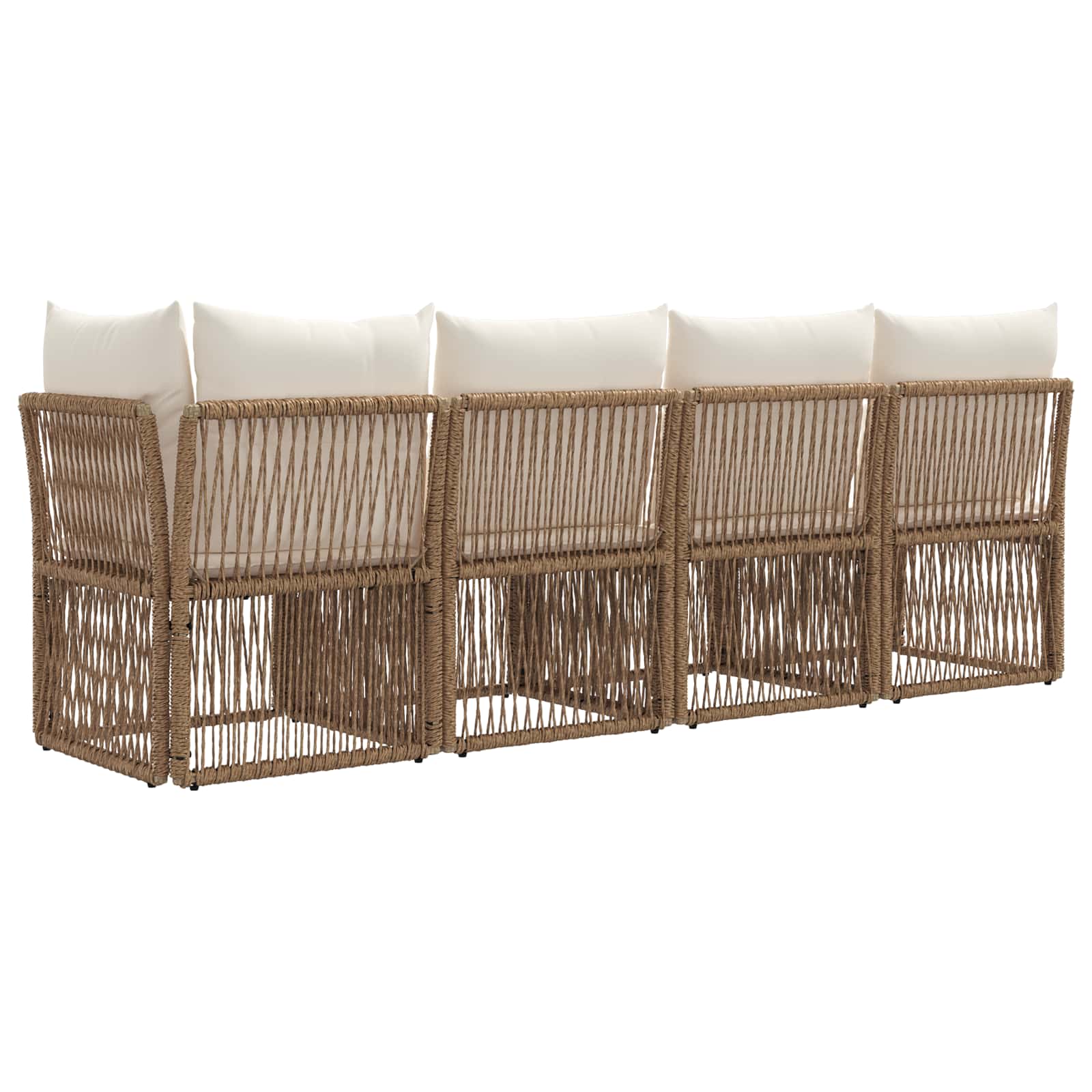4-Zits Sofa met Linkerarm 4 pcs 4-Aantal zitplaatsen Beige