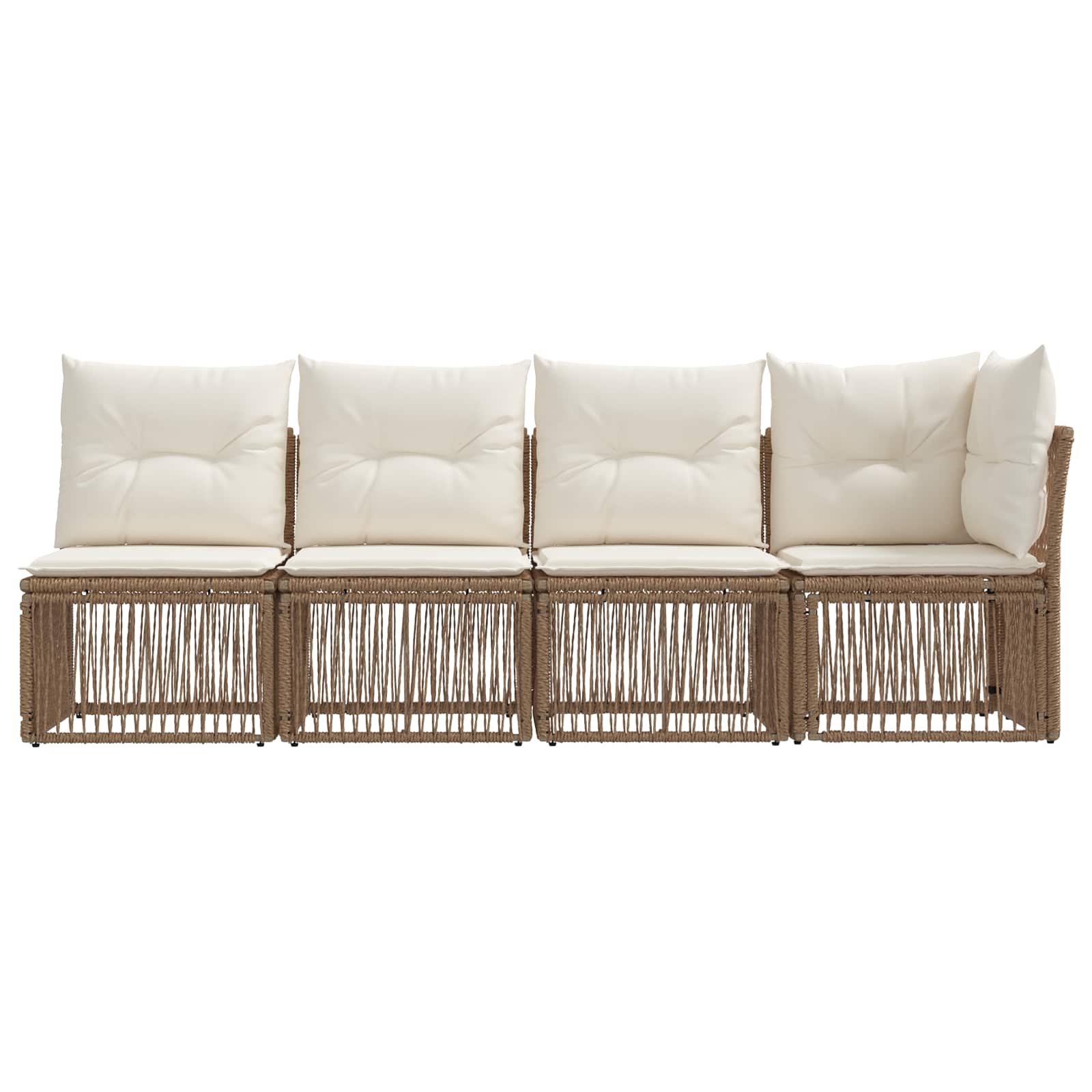 4-Zits Sofa met Linkerarm 4 pcs 4-Aantal zitplaatsen Beige