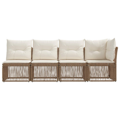4-Zits Sofa met Linkerarm 4 pcs 4-Aantal zitplaatsen Beige