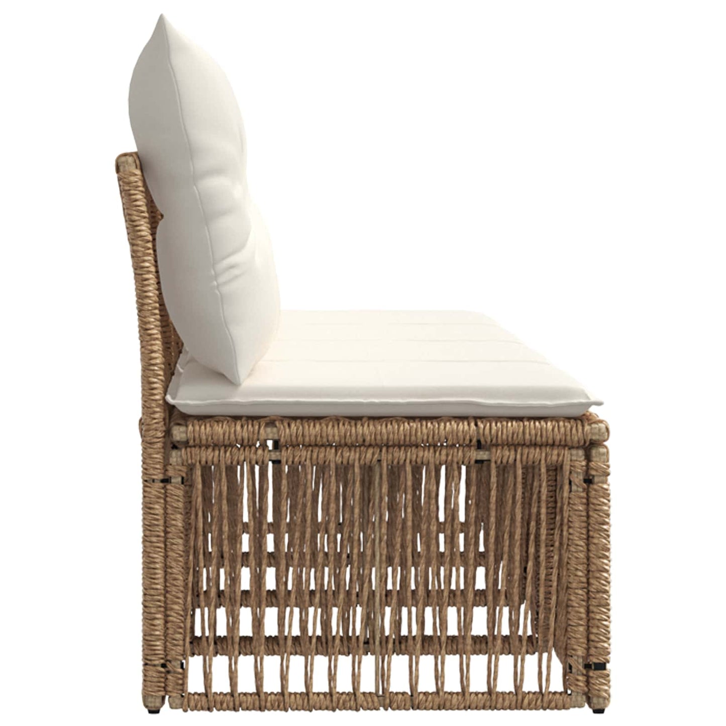 4-zits bank 4 pcs 4-Aantal zitplaatsen Beige poly rattan