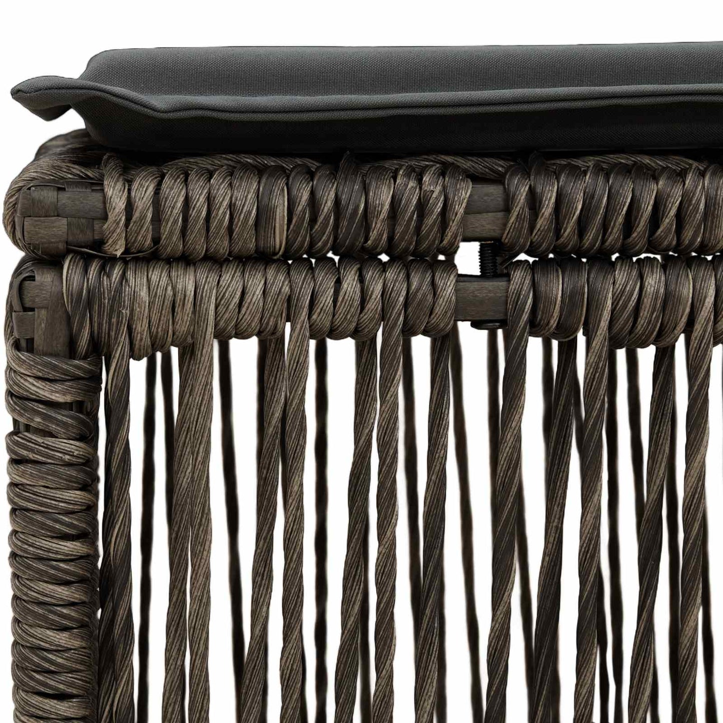 voetensteun Grijs poly rattan