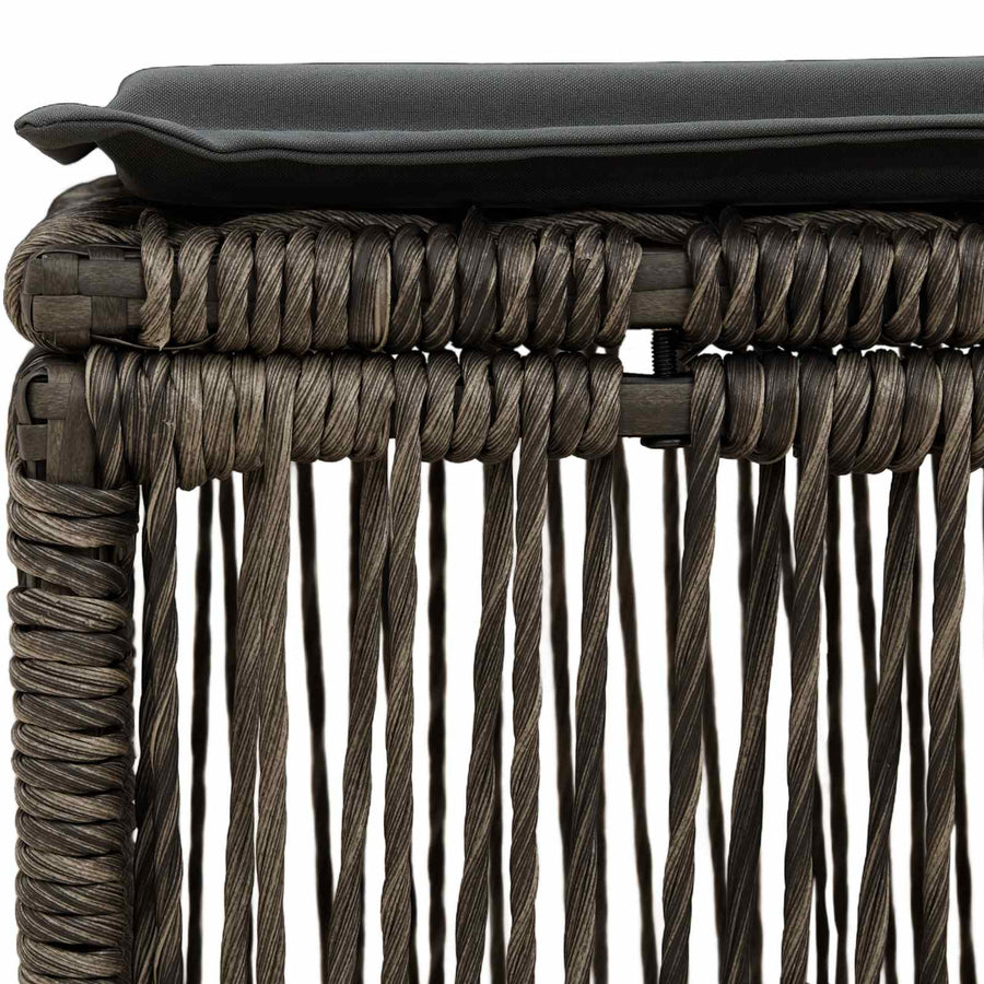 voetensteun Grijs poly rattan