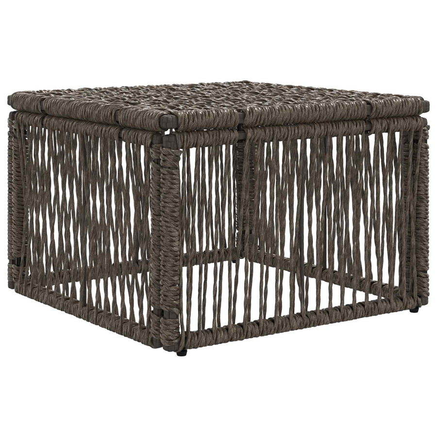 voetensteun Grijs poly rattan