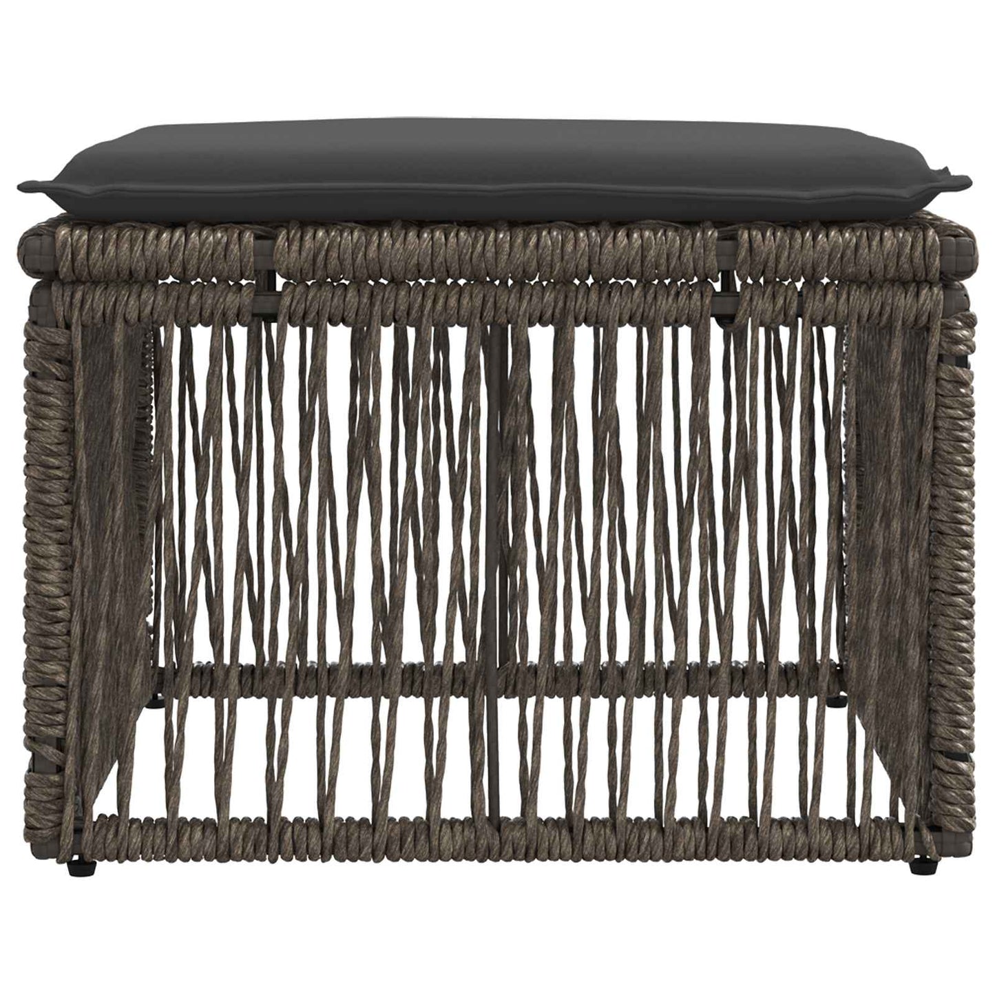 voetensteun Grijs poly rattan