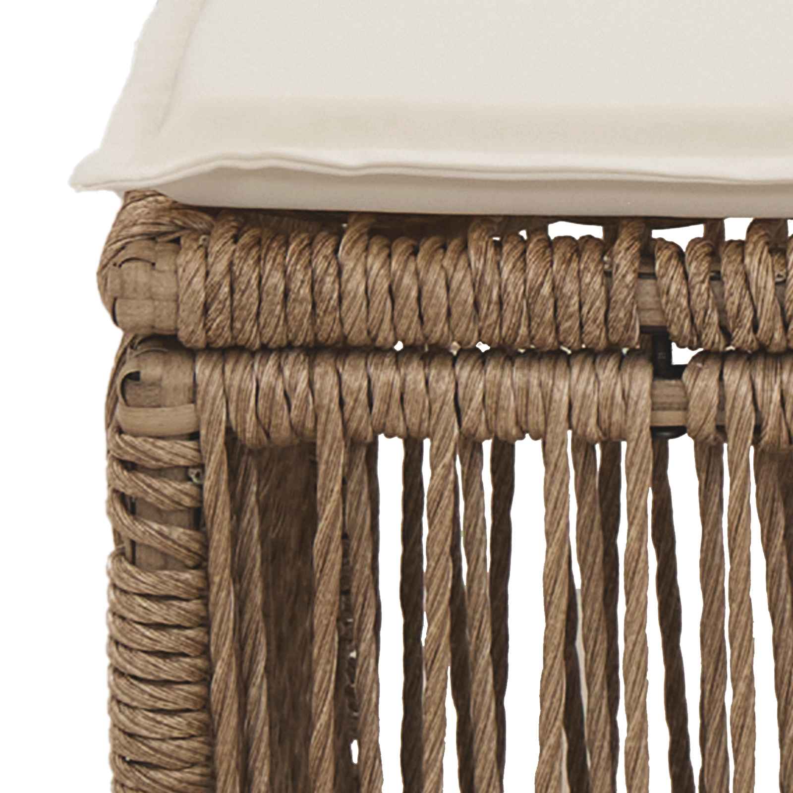 voetensteun Beige poly rattan