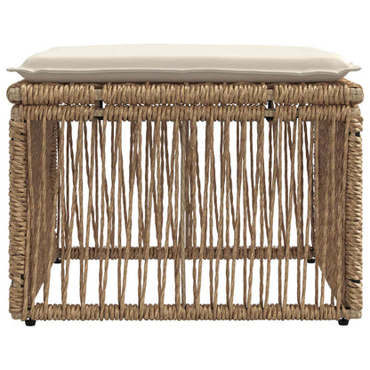 voetensteun Beige poly rattan