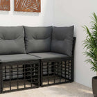 Modular Outdoor Corner Sofa Unit Black 62 x 62 x 70 cm