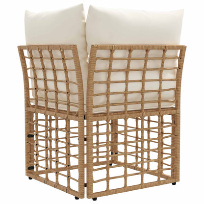 Modulaire Outdoor Hoek Sofa Eenheid Naturel 62 x 62 x 70 cm