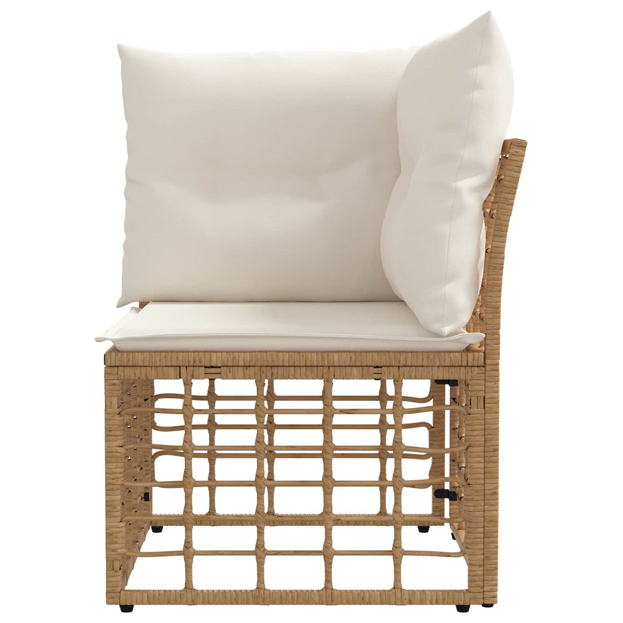 Modulaire Outdoor Hoek Sofa Eenheid Naturel 62 x 62 x 70 cm