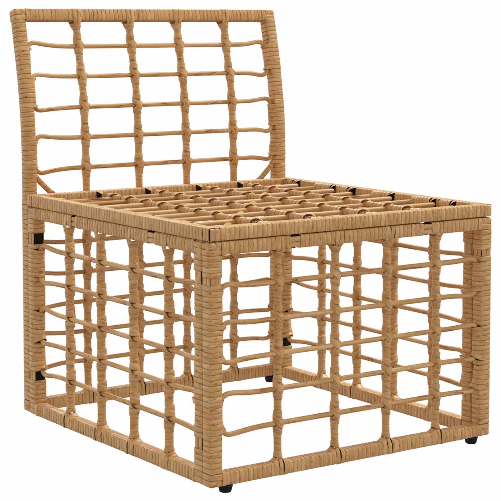 Modulaire Outdoor Armloze Sofa Eenheid Naturel 62 x 55 x 70 cm