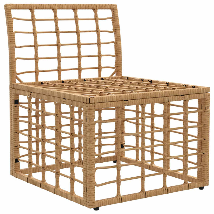 Modulaire Outdoor Armloze Sofa Eenheid Naturel 62 x 55 x 70 cm