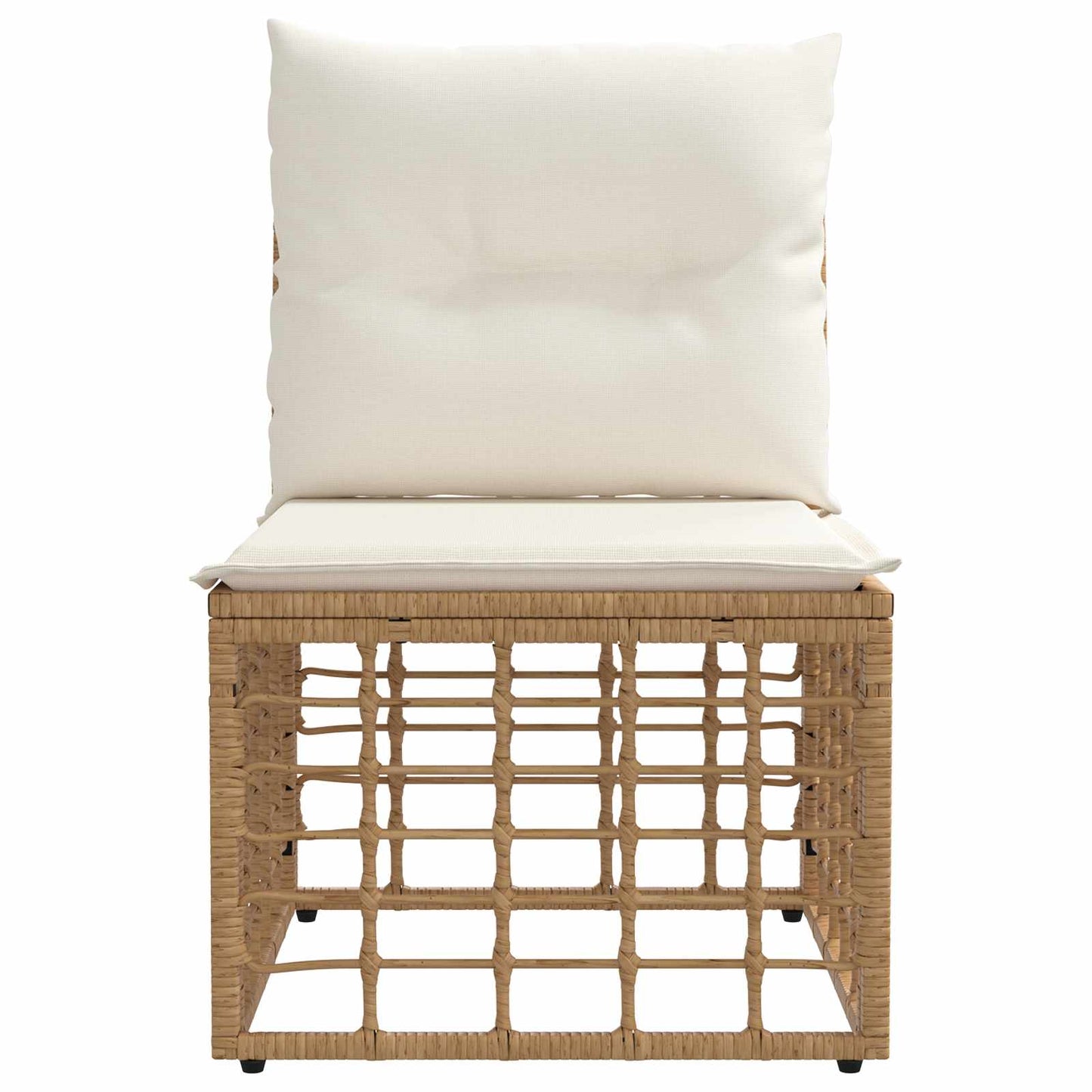 Modulaire Outdoor Armloze Sofa Eenheid Naturel 62 x 55 x 70 cm