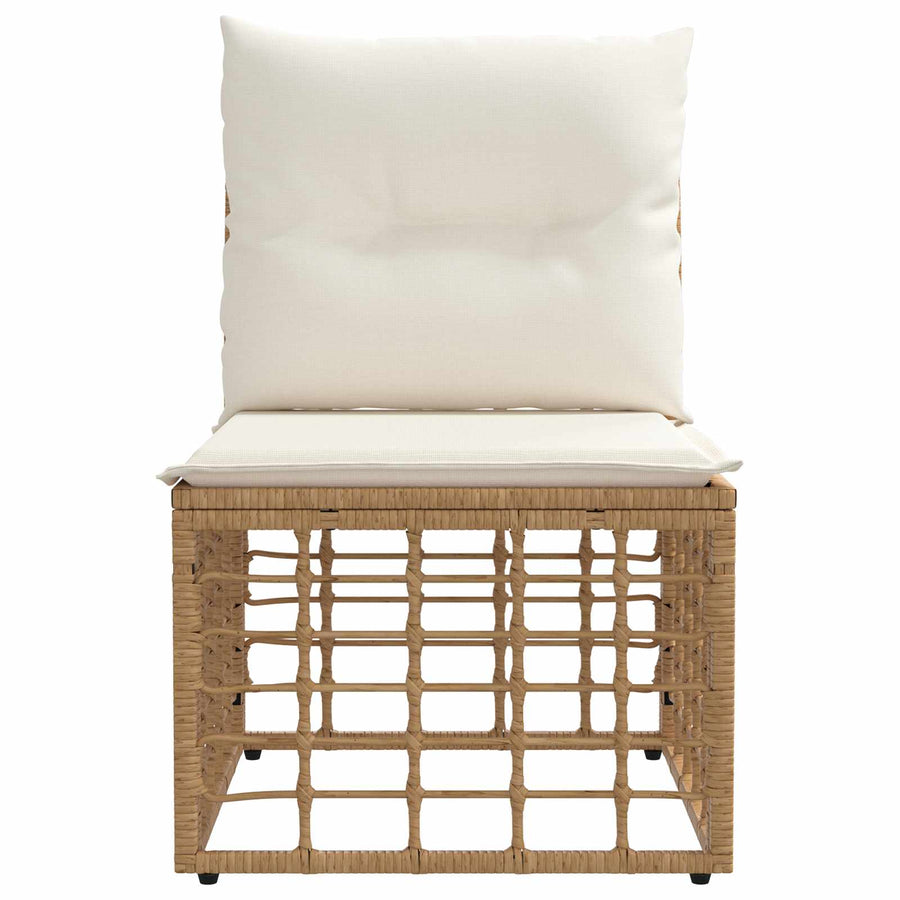 Modulaire Outdoor Armloze Sofa Eenheid Naturel 62 x 55 x 70 cm