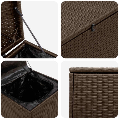 Kussenbox 55 x 55 x 69 cm staal