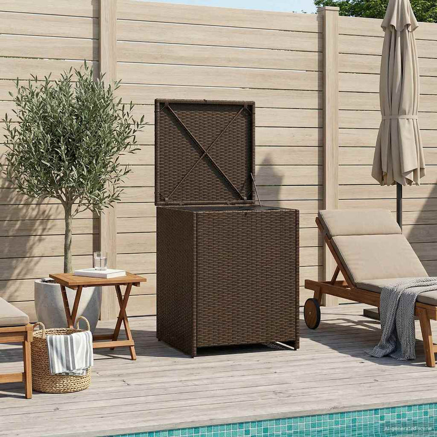 Kussenbox 55 x 55 x 69 cm staal