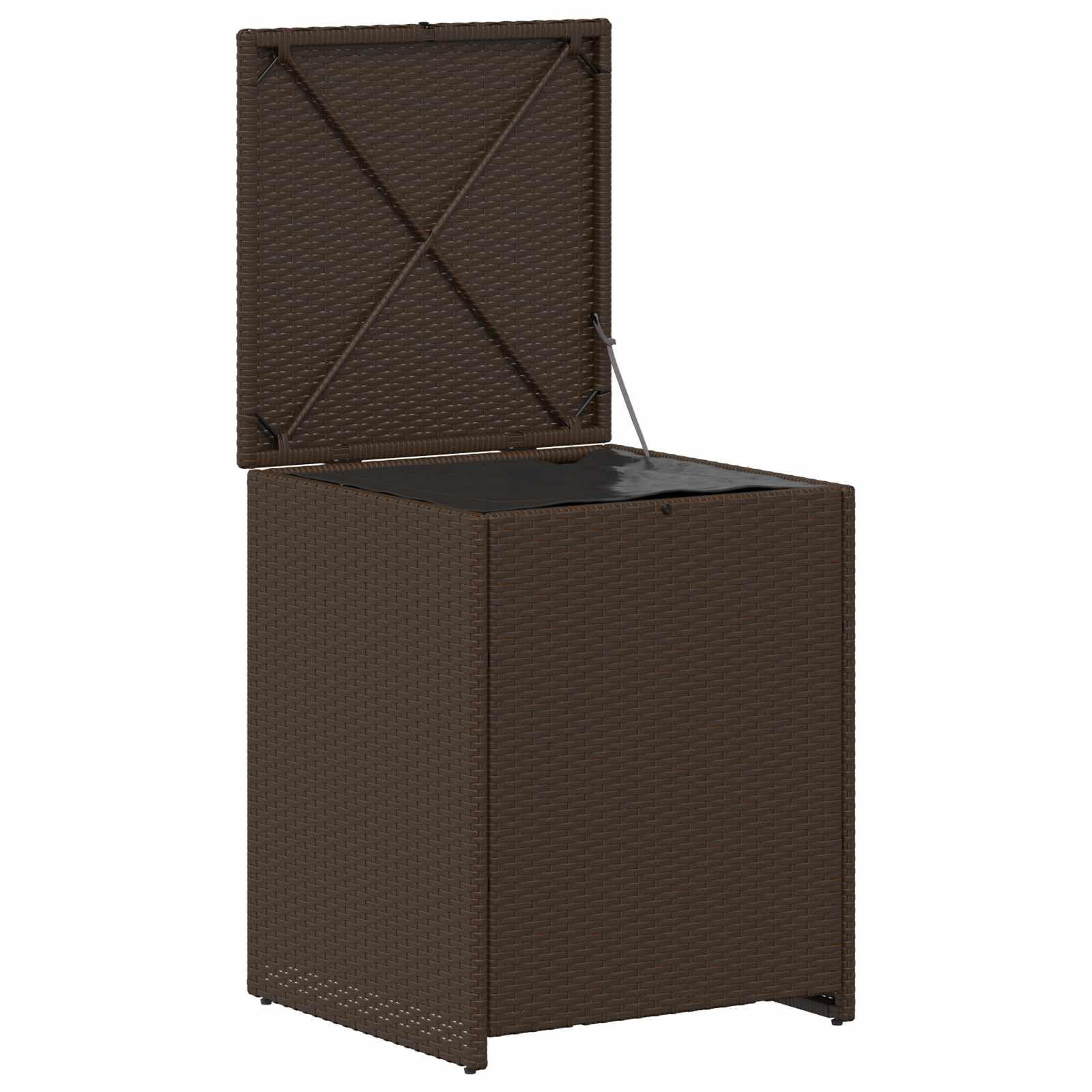 Kussenbox 55 x 55 x 69 cm staal