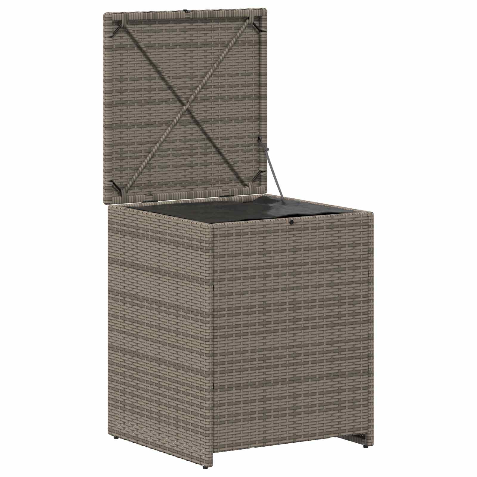 Kussenbox 55 x 55 x 69 cm staal
